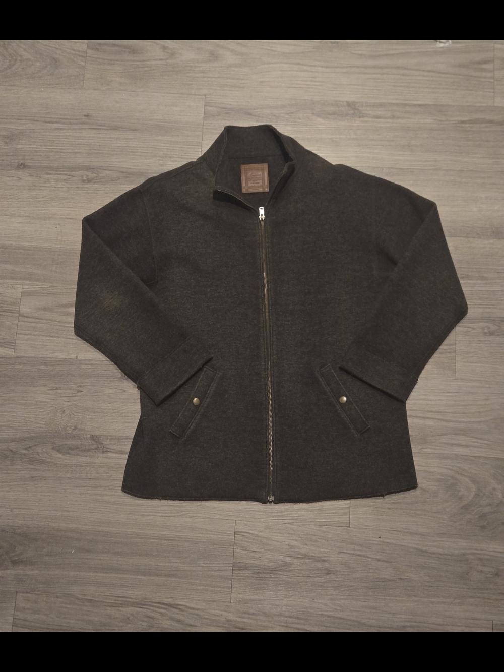 Ralph Lauren Dry Goods Supply Company Olive, Army Green Wool Coat
